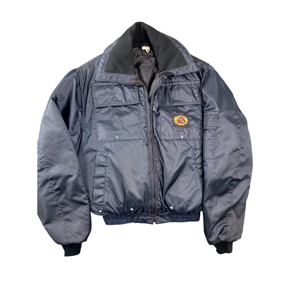 Stearns FJ-7075 Flotation Jacket Mens Large Navy Blue Type III PFD USCG